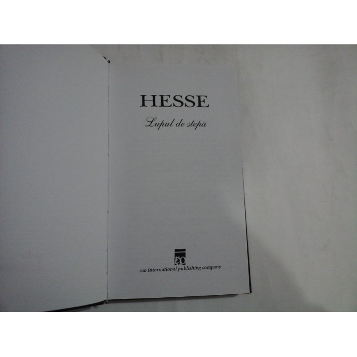 LUPUL DE STEPA - HERMANN HESSE